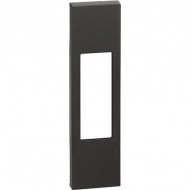Placa, Modulara, pentru, priza, standard, italian, 10/16A, 1M, Negru, Bticino, Living, Now, KG02
