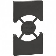 Placa, Modulara, pentru, priza, standard, italian, 2M, Negru, Bticino, Living, Now, KG03
