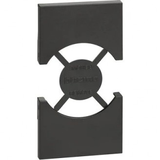 Placa, Modulara, pentru, priza, standard, italian, 2M, Negru, Bticino, Living, Now, KG03 Placa, Modulara, pentru, priza, standard, italian, 2M, Negru, Bticino, Living, Now, KG03
