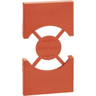 Placa, Modulara, pentru, priza_IT/GER2M, rosie, Bticino, Living, Now, KR03 - imaginea produsului KR03 din categoria Bticino Living Now