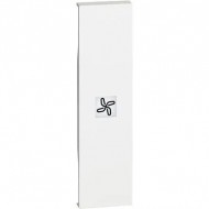 Placa, Modulara, pentru, vent., 1, M, Alb, Bticino, Living, Now, KW01RN