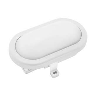 Plafoniera, Alba, 10W, 700 lm, 230V, Lumina, Neutra, 4000-4300K, LED integrat, D115 mm, Oval, IP44, Ultralux, LBH1042WH - imaginea produsului LBH1042WH din categoria Plafoniere