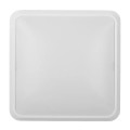Plafoniera, Alba, 12W, 850 lm, 230V, Lumina, Neutra, 4000-4300K, LED integrat, D250 mm, Patrata, IP20, Ultralux, SPLM1240D