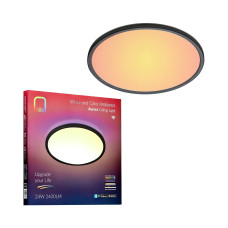 Plafoniera, Aurora, 24W, 2400 lm, 230V, Lumina, Calda, 3000K, LED integrat, D420 mm, Rotunda, IP20, Nita, NT01105