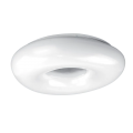 Plafoniera, Donut, Alba, 20W, 1300 lm, 230V, Lumina, Neutra, 4000K, LED integrat, D285 mm, Rotunda, IP20, Elmark, 95DONUT20LED
