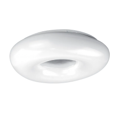 Plafoniera, Donut, Alba, 20W, 1300 lm, 230V, Lumina, Neutra, 4000K, LED integrat, D285 mm, Rotunda, IP20, Elmark, 95DONUT20LED