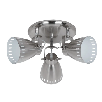 Plafoniera, Noah, Nichel Satinat, 1 X E27, 230V, D400 mm, Rotunda, IP20, Elmark, 955NOAH3R - imaginea produsului 955NOAH3R din categoria Plafoniere