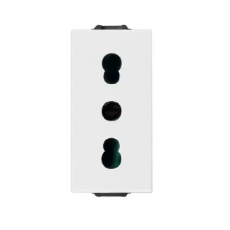 Priza, 2P+E, 16A, P17/11, alb, Vimar, NEVE, UP, 09203