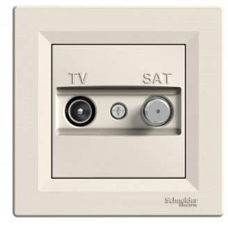 Priza, Capat, TV, +, SAT, 1Db, Crem, Schneider, Asfora, EPH3400123 - imaginea produsului EPH3400123 din categoria Schneider Asfora