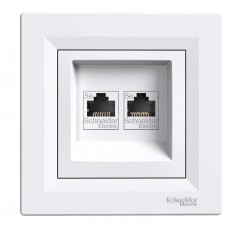 Priza, De, Date, 2X, Rj45, Cat.5E, Utp, Alb, Schneider, Asfora, EPH4400121