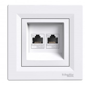 Priza, De, Date, 2X, Rj45, Cat.5E, Utp, Alb, Schneider, Asfora, EPH4400121 - Vezi Detalii Complete Priza, De, Date, 2X, Rj45, Cat.5E, Utp, Alb, Schneider, Asfora, EPH4400121 - imaginea produsului EPH4400121 din categoria Schneider Asfora