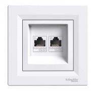 Priza, De, Date, 2X, Rj45, Cat.6, Utp, Alb, Schneider, Asfora, EPH4800121