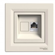 Priza, De, Date, Rj45, Cat.5E, Utp, Crem, Schneider, Asfora, EPH4300123 Priza, De, Date, Rj45, Cat.5E, Utp, Crem, Schneider, Asfora, EPH4300123