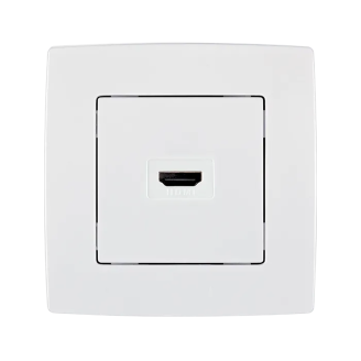Priza, HDMI, Alb, Elmark, City, metalizat, Elmark, City, 190747 - imaginea produsului 190747 din categoria Elmark City