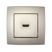 Priza, HDMI, Sampanie, metalizat, Elmark, City, 190772 Priza, HDMI, Sampanie, metalizat, Elmark, City, 190772
