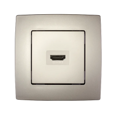 Priza, HDMI, Sampanie, metalizat, Elmark, City, 190772