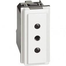 Priza, Modulara, 2P+T, 10A, 1M, 250Vac, Alb, Bticino, Living, Now, KW4113 Priza, Modulara, 2P+T, 10A, 1M, 250Vac, Alb, Bticino, Living, Now, KW4113