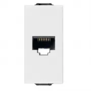 Priza, RJ45, cat5e, Netsafe, UTP, alb, Vimar, NEVE, UP, 09338.9