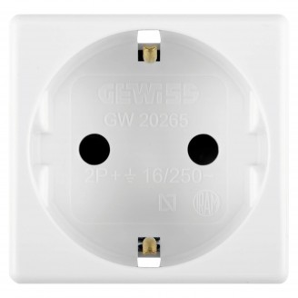 Priza, Schuko, 2P+E, 16A, Alb, Gewiss, System, GW20265 Priza, Schuko, 2P+E, 16A, Alb, Gewiss, System, GW20265