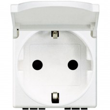 Priza, Schuko, 2P+T, 16A, 2M, cu, capac, AM5440/2P, Bticino, Matix, AM5440/2P