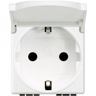 Priza, Schuko, 2P+T, 16A, 2M, cu, capac, AM5440/2P, Bticino, Matix, AM5440/2P Priza, Schuko, 2P+T, 16A, 2M, cu, capac, AM5440/2P, Bticino, Matix, AM5440/2P
