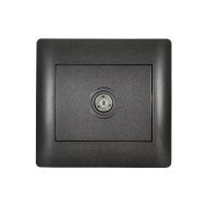 Priza, TV, Negru, metalizat, Elmark, Rhyme, 11255 Priza, TV, Negru, metalizat, Elmark, Rhyme, 11255