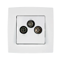 Priza, TV+FM+SAT, Alb, Elmark, City, 190033