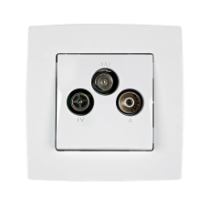 Priza, TV+FM+SAT, Alb, Elmark, City, 190033 Priza, TV+FM+SAT, Alb, Elmark, City, 190033