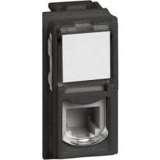Priza, Telefon, RJ11, Modulara, 1M, (4/6), K10, Negru, Bticino, Living, Now, KG4258RJ11