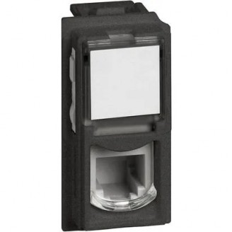 Priza, Telefon, RJ11, Modulara, 1M, (4/6), K10, Negru, Bticino, Living, Now, KG4258RJ11 - imaginea produsului KG4258RJ11 din categoria Bticino Living Now
