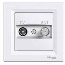 Priza, Tv-Sat, De, Trecere, 4Db, Alb, Schneider, Asfora, EPH3400221 Priza, Tv-Sat, De, Trecere, 4Db, Alb, Schneider, Asfora, EPH3400221