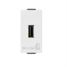 Priza, USB, 5V, 1,5A, 1M, alb, Vimar, NEVE, UP, 09292