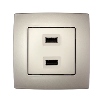Priza, USB, Sampanie, metalizat, Elmark, City, 190752 - Vezi Detalii Complete Priza, USB, Sampanie, metalizat, Elmark, City, 190752 - imaginea produsului 190752 din categoria Elmark City