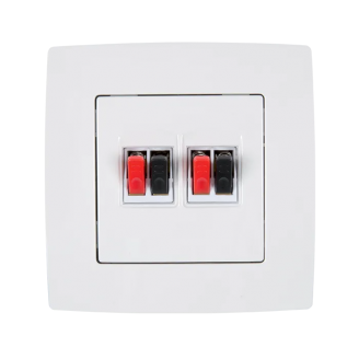 Priza, audio, RCA, Alb, metalizat, Elmark, City, 190721 - imaginea produsului 190721 din categoria Elmark City