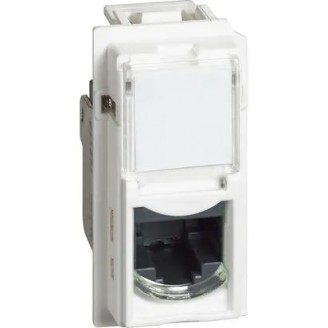 Priza, date, Modulara, RJ45, 1M, f, UTP, cat5E, Alb, Bticino, Living, Now, KW4279C5E - imaginea produsului KW4279C5E din categoria Bticino Living Now