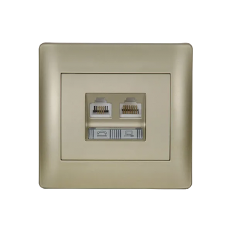 Priza, date, RJ11, +, RJ45, Sampanie, metalizat, Elmark, Rhyme, 11732 - Vezi Detalii Complete Priza, date, RJ11, +, RJ45, Sampanie, metalizat, Elmark, Rhyme, 11732 - imaginea produsului 11732 din categoria Elmark Rhyme