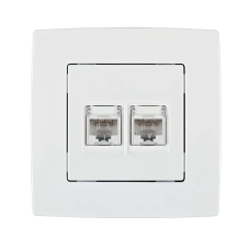Priza, date, RJ45, Alb, Elmark, City, 190711 Priza, date, RJ45, Alb, Elmark, City, 190711