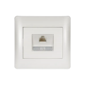 Priza, date, RJ45, Alb, metalizat, Elmark, Rhyme, 112816E