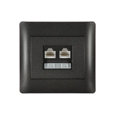 Priza, date, RJ45, Negru, metalizat, Elmark, Rhyme, 11715 Priza, date, RJ45, Negru, metalizat, Elmark, Rhyme, 11715