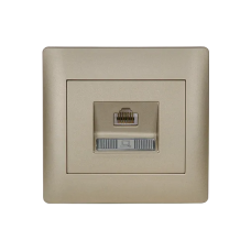 Priza, date, RJ45, Sampanie, metalizat, Elmark, Rhyme, 11282