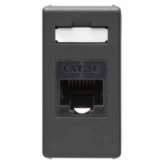 Priza, date, Rj45, Cat.5E, Utp, Negru, Gewiss, System, GW21271 - imaginea produsului GW21271 din categoria Gewiss System