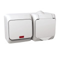 Priza, +, intrerupator, cap, scara, 16A, 250V, cu, indicator, luminos, IP44, Alb, Schneider, Cedar, Plus, WDE000505 Priza, +, intrerupator, cap, scara, 16A, 250V, cu, indicator, luminos, IP44, Alb, Schneider, Cedar, Plus, WDE000505