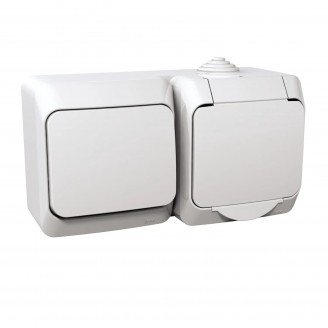 Priza, +, intrerupator, cap, scara, 16A, 250V, IP44, Alb, Schneider, Cedar, Plus, WDE000504 Priza, +, intrerupator, cap, scara, 16A, 250V, IP44, Alb, Schneider, Cedar, Plus, WDE000504