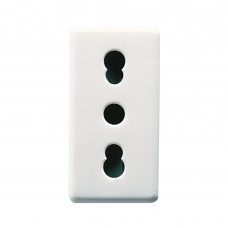 Priza, Italiana, 16A, 2P+E, Bivalenta, Alb, Gewiss, System, GW20203