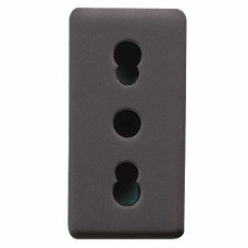 Priza, Italiana, 16A, 2P+E, Bivalenta, Negru, Gewiss, System, GW21203