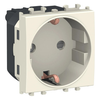 Priza, schuko, 2P+E, obturatoare, 2M, crem, Schneider, Easy, Styl, LMR5210002 - imaginea produsului LMR5210002 din categoria Schneider Easy Styl