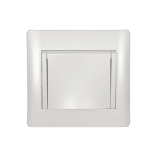 Priza, schuko, Alb, metalizat, Elmark, Rhyme, 11211C