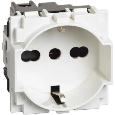 Priza, schuko, Modulara, standard, German-Italian, 10/16A, Alb, Bticino, Living, Now, KW4140A16 Priza, schuko, Modulara, standard, German-Italian, 10/16A, Alb, Bticino, Living, Now, KW4140A16