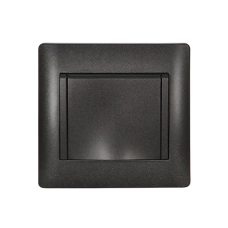 Priza, schuko, Negru, metalizat, Elmark, Rhyme, 11215C