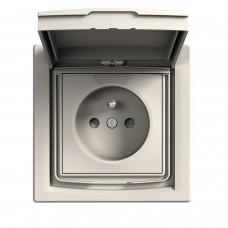 Priza, schuko, Obturatoare, Pin, Alb, Ip44, Schneider, Asfora, EPH2800323